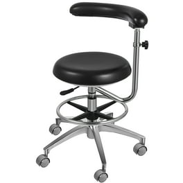KLASIKA Drafting Rolling Stool Chair 28 inch Adjustable Foot Ring