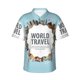 thumbnail image 1 of Fotbe World Travel Camisa Hawaiana para Hombre Unisex – Camisa Casual de Verano con Botones de Manga Corta de Algodón y Lino,XX-Large, 1 of 7