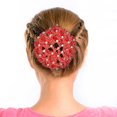 thumbnail image 2 of 9 pcs Rhinestone Hair Compact Hair Knot Protector Net Hairnet Crochet Hairnet Rhinestone Hair Crochet Hair Knot Protector Assorted Color 13.5X13.5cm, 2 of 3