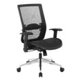 thumbnail image 1 of Scranton & Co Chaise de Bureau Matrix Noire avec Accoudoirs Rabattables Réglables, 1 of 10