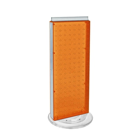 

Azar Displays 700508-ORG Orange Revolving 8 W x 20.625 H Pegboard Counter Display