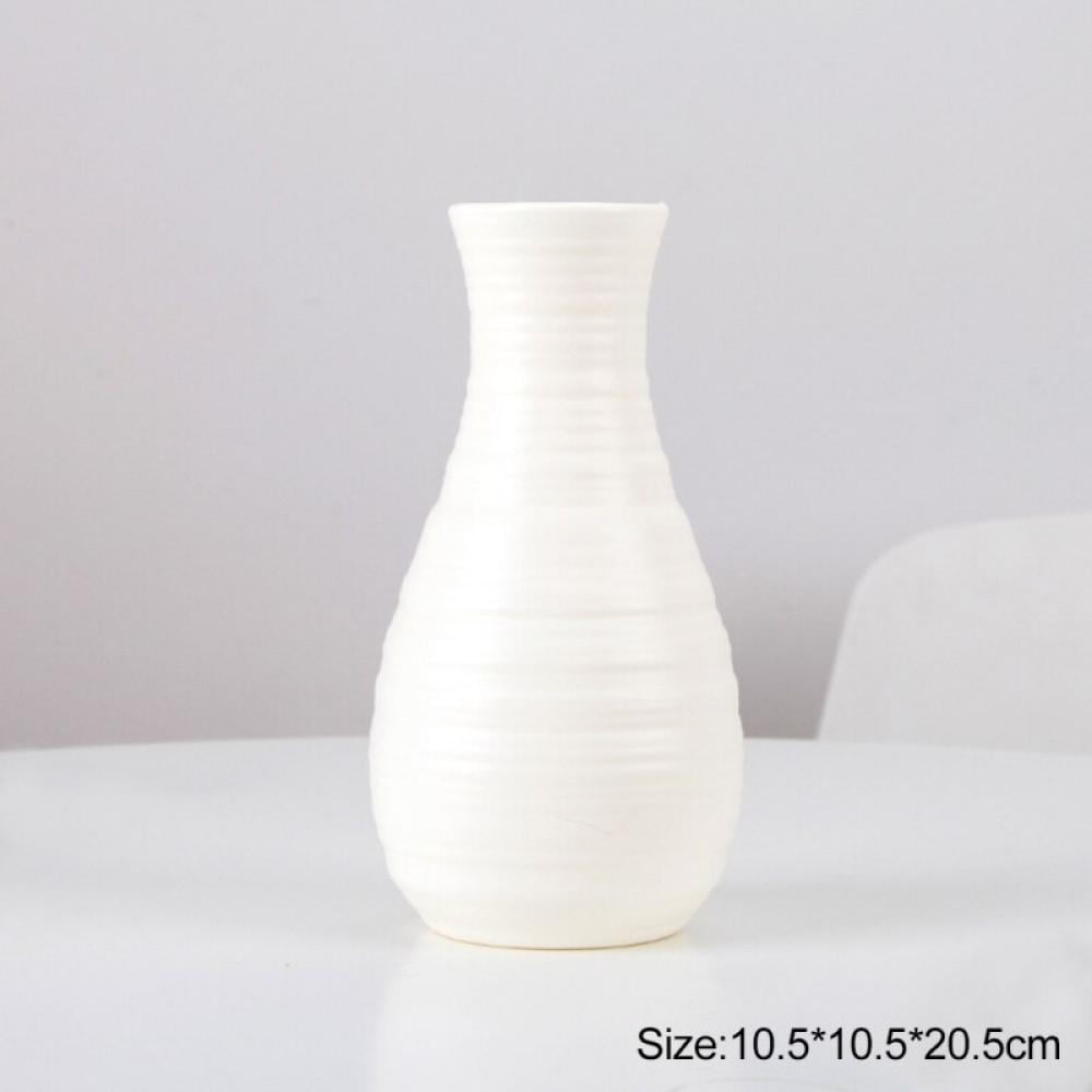 Baskets Home Decoration Container Imitation Ceramic Plastic Vase Flower Pot 