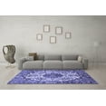 thumbnail image 3 of Ahgly Company Indoor Rectangle Persian Blue Traditional Area Rugs, 2' x 4', 3 of 4