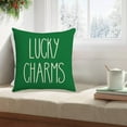 thumbnail image 5 of Costeam 17x17 Inch Green Shamrock Decorative Pillowcases, St. Patrick's Day Luck-Themed Pillow Covers, Sofa Couch Bedroom Decor, 5 of 6