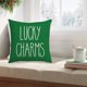 thumbnail image 5 of Decoración del hogar, decoración de habitaciones, decoración de paredes. Fundas de almohada del Día de San Patricio de 43 x 43 cm con tréboles verdes de la suerte, juego de fundas de almohada rectangu, 5 of 6