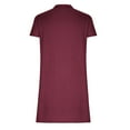 thumbnail image 4 of LYXSSBYX Midi Dresses for Women Women's Fashion Sexy Solid Short Sleeve Round Neck Dresses Mini Dress, 4 of 5