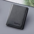 thumbnail image 1 of Men's Slim RFID Blocking Wallet - Ultra-Thin Vertical Card Holder | Premium PU Leather & Compact Design, 1 of 8