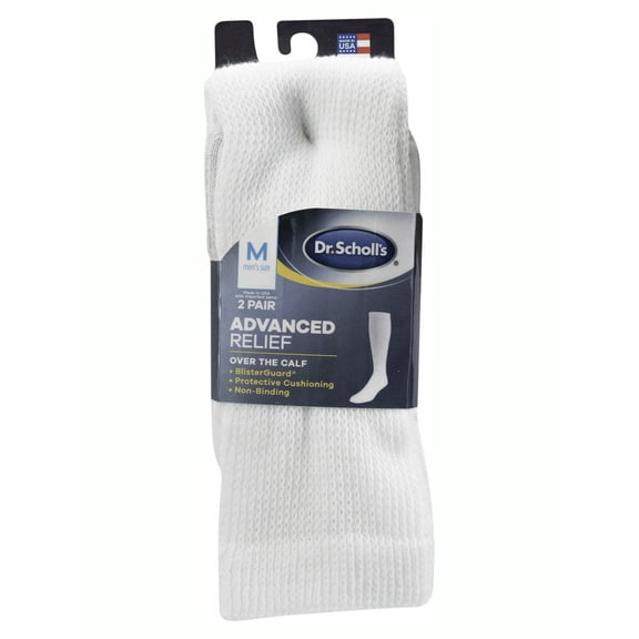 Dr Scholl's P2 Advanced Relief Men's Socks, Over-The-Calf