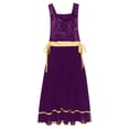 thumbnail image 6 of inhzoy Women's Worship Praise Dance Tunic Overlay Liturgical Dancewear Pullover Vest Dark Purple L, 6 of 7