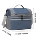 thumbnail image 3 of Lonchera, Bento Boxes, Bolsa de almuerzo portátil de doble capa, bolsa térmica de gran capacidad, bolsa térmica para picnic al aire libre, bolsa Bento, embalaje de almuerzo de doble capa, 3 of 6