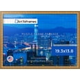thumbnail image 3 of ArtToFrames 19.3x13.8 Inch - 49x35 CM Gold Puzzle Frame for 500 piece Puzzles.0.75 Inch Custom Wood Puzzle Frames, Gold with Star - Comes with Regular Glass, 3 of 6