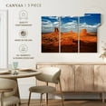 thumbnail image 4 of Elephant Stock Monument Valley I Wall Art - Horizontal Multi Panel Canvas - Living Room Wall Decor - Nature Multi Panel - Orange And Blue Decor By Philippe Hugonnard - 23" x 14", 4 of 4