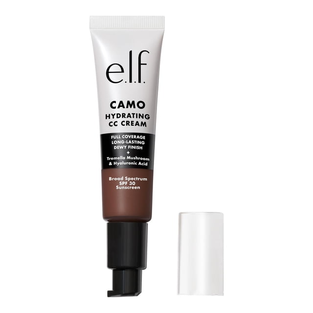 Camuflaje hidratante CC Cream e.l.f., SPF 30, cobertura total, rica en 640 W