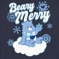 thumbnail image 2 of Women's Care Bears Christmas Grumpy Bear Beary Merry  Graphic Tee Navy Blue Large, 2 of 4