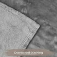 thumbnail image 4 of Superior Fleece Plush Fluffy Soft Blanket, Solid Gray, Throw, 4 of 7