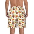 thumbnail image 3 of Kdxio Thanksgiving Turkey Pattern Mens Casual Shorts - Drawstring Summer Beach Sports Shorts for Men, 3 of 9