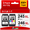Black, Tri-Color, variant on 245XL Ink Compatible for Canon Ink 245 and 246 for PIXMA MG2522 2520 TS3122 MX490 492 TR4520 (Black, Tri-Color)
