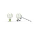thumbnail image 1 of Freshwater Pearl with Birthstone Stud Earrings, 1 of 2