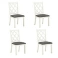 thumbnail image 2 of Mid-Century Solid Wood Upholstered Dining Chairs Set of 4, Modern 4 Accent Chairs with Solid Wood Legs for Famlies, Durable Kitchen Chairs for Dining Room and Small Places, Gray, 2 of 7