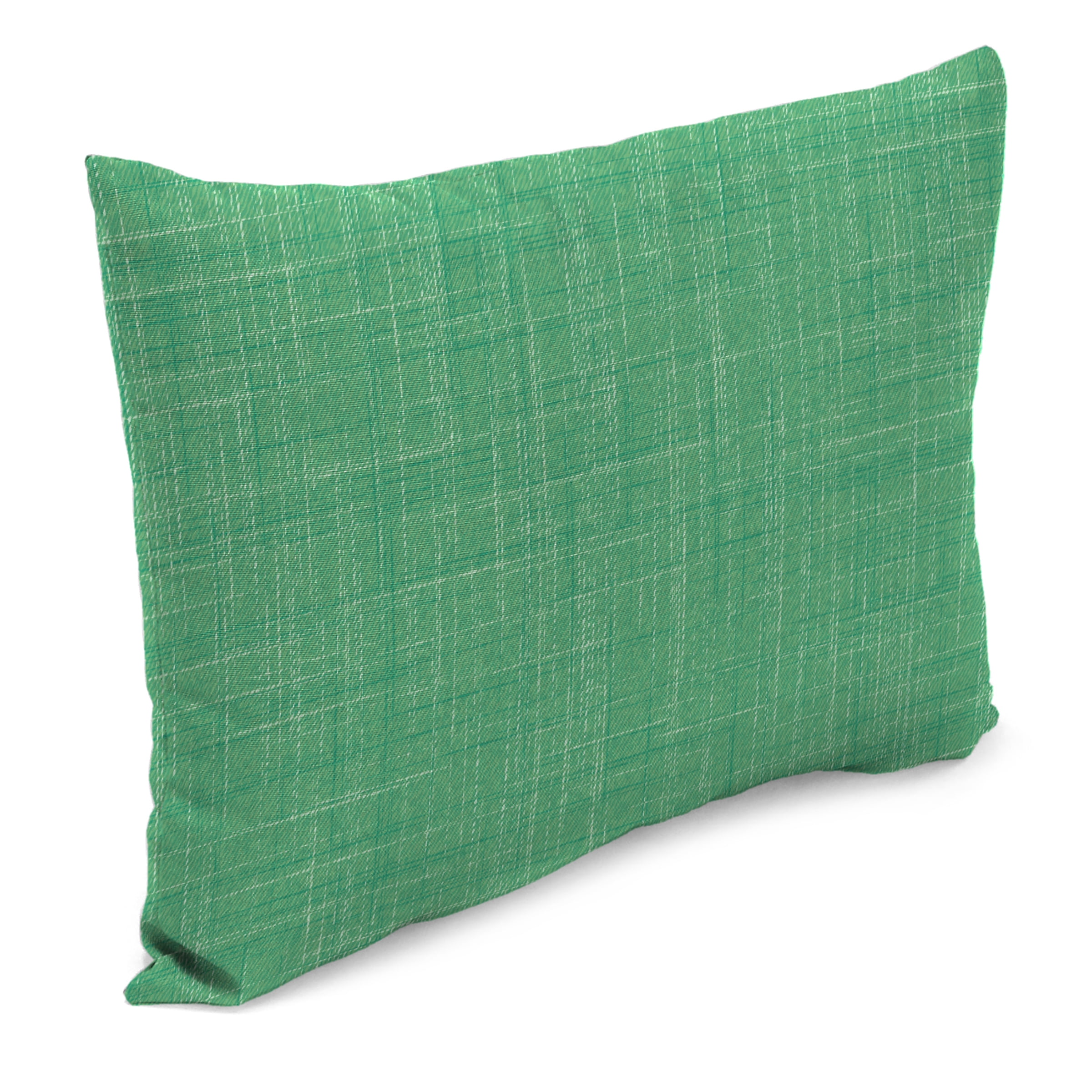 Jordan Manufacturing 12" x 18" Harlow Dill Green Solid Rectangular Outdoor Lumbar Throw Pillow (2 Pack)