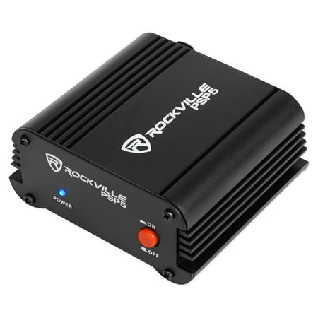 Rockville PSP5 Universal 48V Phantom Power Supply Box 4 Condenser
