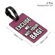 thumbnail image 2 of Equipaje Etiqueta, PVC Identificador Tarjeta Soporte Etiqueta, Disculpe Yo, No Tu Bolsa  Etiqueta con Ajustable Correa para Equipaje Maleta Púrpura Paquete de 2, 2 of 5