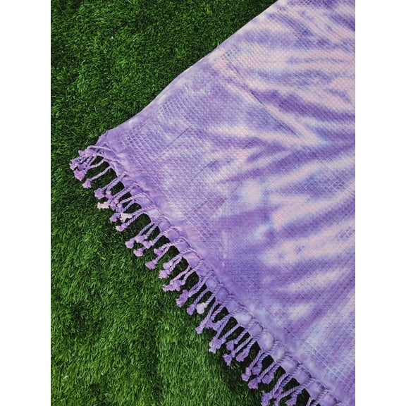 Waffle Throw Lightweight Quick Dry - Purple Tie Dye