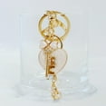 thumbnail image 5 of Wrapables Novelty Keychain and Bag Charm for Purse Handbag Backpack, White Heart Lock and Key, 5 of 6