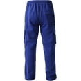 thumbnail image 3 of Ma Croix Men's Cargo Sweatpants Heavy Weight Fleece Long Pants M-5XL, 3 of 4