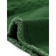 thumbnail image 5 of Faldas de mezclilla de cintura alta para mujer INSPIRE CHIC, con dobladillo sin terminar, a la altura de la rodilla, color verde, talla XS, 5 of 6