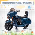 thumbnail image 6 of 6V Kids Ride On Motorcycle, Electric Ride On Motorcycle with Training Wheels, Horn, Headlight, Max Load 60lbs, Electric Battery Powered Ride On Bike Gift for Children Boys Girls, 6 of 9