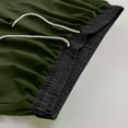 thumbnail image 7 of Mceream Men's Swim Trunks Quick Dry Beach Shorts with Pockets Quick Dry Bathing Suit Stretch Compression Liner Swim Shorts Elastic Waist Drawstring Beach Wear Swim Suits Army Green S, 7 of 7