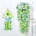thumbnail image 1 of Decoración de pared con rosado artificial | Arreglo de flores de imitación de 80 cm para el hogar, centro comercial, escaparate, balcón | Enredaderas duraderas, fáciles de instalar, realistas | 1, 1 of 7