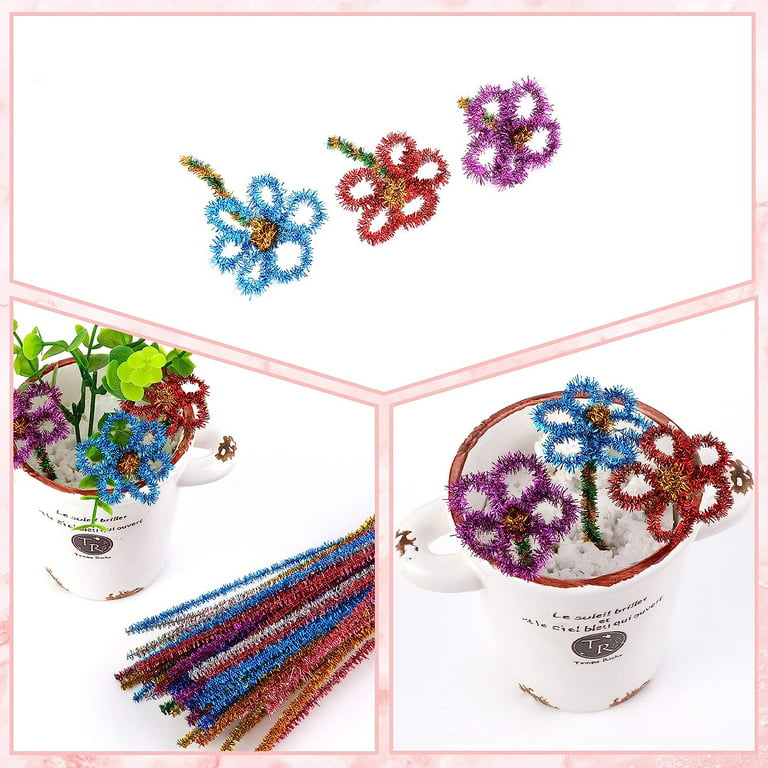 Craft To Art: Pipe cleaner/Fuzzy stick flowers