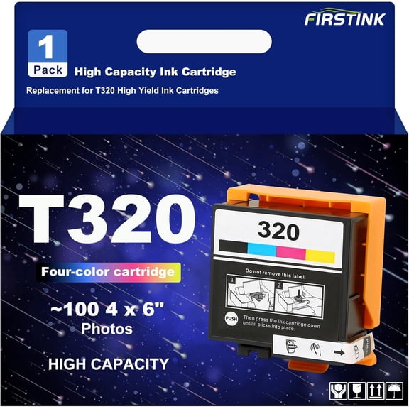 T320 Ink Cartridge T320XL 320 Ink Cartridge Four-Color Compatible for PictureMate PM-400 PM-401 PM 400 Photo Printer Ink