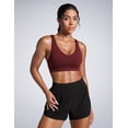 thumbnail image 2 of CRZ YOGA Butterbreeze Criss Cross Back Sports Bras for Women Padded Workout Training Top, 2 of 5