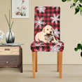 thumbnail image 5 of Snowflakes Christmas Dining Chair Covers Set of 4 Stretch Removable Washable Chair Slipcover Dining Chair Seat Cover for Dining Room Kitchen Wedding Party Decor, 5 of 6