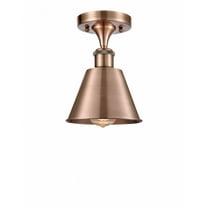 Innovations Lighting - Smithfield - 1 Light Semi-Flush Mount   Antique Copper