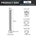 thumbnail image 2 of Uxcell M6 x 55mm Hex Head Screws Bolts, Flat & Lock Washers Kits, 304 Stainless Steel Fully Thread Hexagon Bolts 4 Sets, 2 of 5