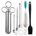 thumbnail image 1 of Stainless Steel Meat Injector Syringe With 3 Marinade Needles, 1 of 5