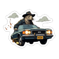 thumbnail image 3 of KUIZAP Waterproof Seal Stickers Vinyl Detective Stickers Retro Style Stickers for Notebooks Laptops Suitcases, 3 of 5