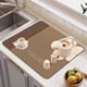 thumbnail image 5 of Pisexur Batería de cocina Tapete de secado de piedra para encimera de cocina, absorbente de calor, de diatomeas, para bandeja de fregadero, para botellas, tazas y cue para la cocina del hogar, 5 of 8