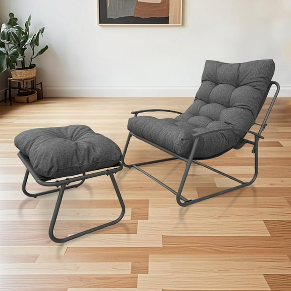 Rocking Chair With Cushion And Ottoman