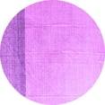 thumbnail image 1 of Ahgly Company Indoor Round Solid Purple Modern Area Rugs, 6' Round, 1 of 4