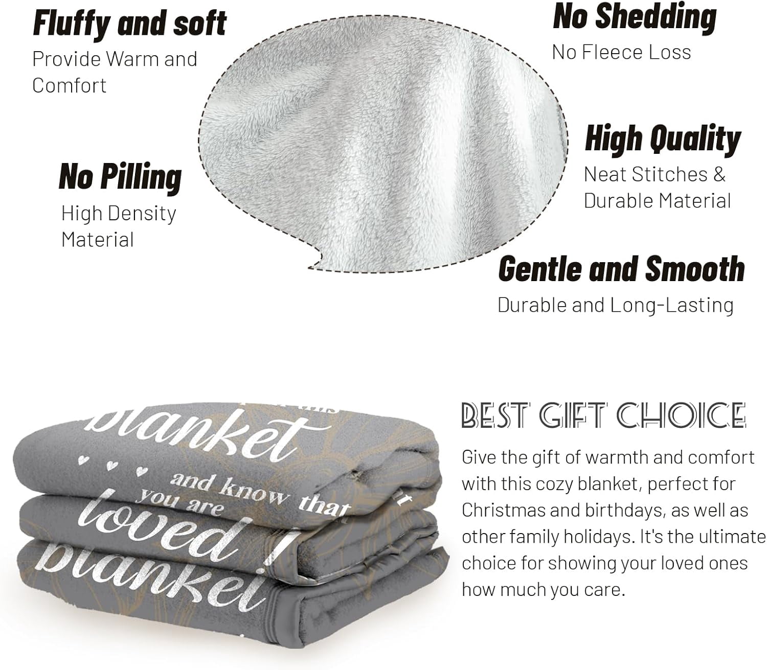 Get Well Soon Gifts, Hug Blanket, Inspirational Gifts for Her Him, Cancer Care Gifts for Women or Men, Encouragement Healing/After Surgery/Thinking of You Gifts
