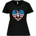 thumbnail image 3 of Inktastic Boston Terrier Dog US Flag July 4th Women's Plus Size T-Shirt, 3 of 5