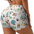 thumbnail image 2 of Fotbe Travel1 Seamless Shorts, Womens Workout Shorts High Waist Stretch Booty Short for Gym/Yoga/Running/Biking-XX-Large, 2 of 9