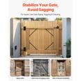 thumbnail image 2 of VEVOR Gate Corner Brace Bracket 2 Sets Anti Sag Gate Frame Hardware Kit for Shed Door, 2 of 9