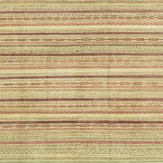 Ahgly Company Indoor Square Abstract Bronze Brown Abstract Area Rugs, 8' Square