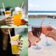 thumbnail image 4 of 100 pajitas para beber degradables con patrón de puntos, pajitas para beber desechables para yeacher Pajitas Desechables, 4 of 7